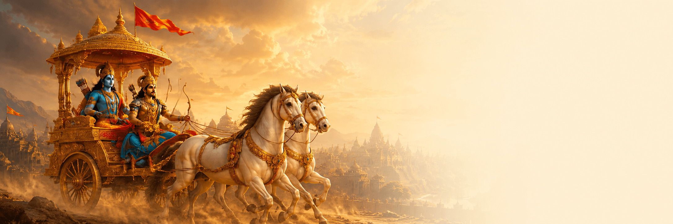 श्रीकृष्ण और अर्जुन का रथ